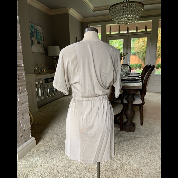 NWOT J Crew taupe silk mini dress - Picture 3 of 5